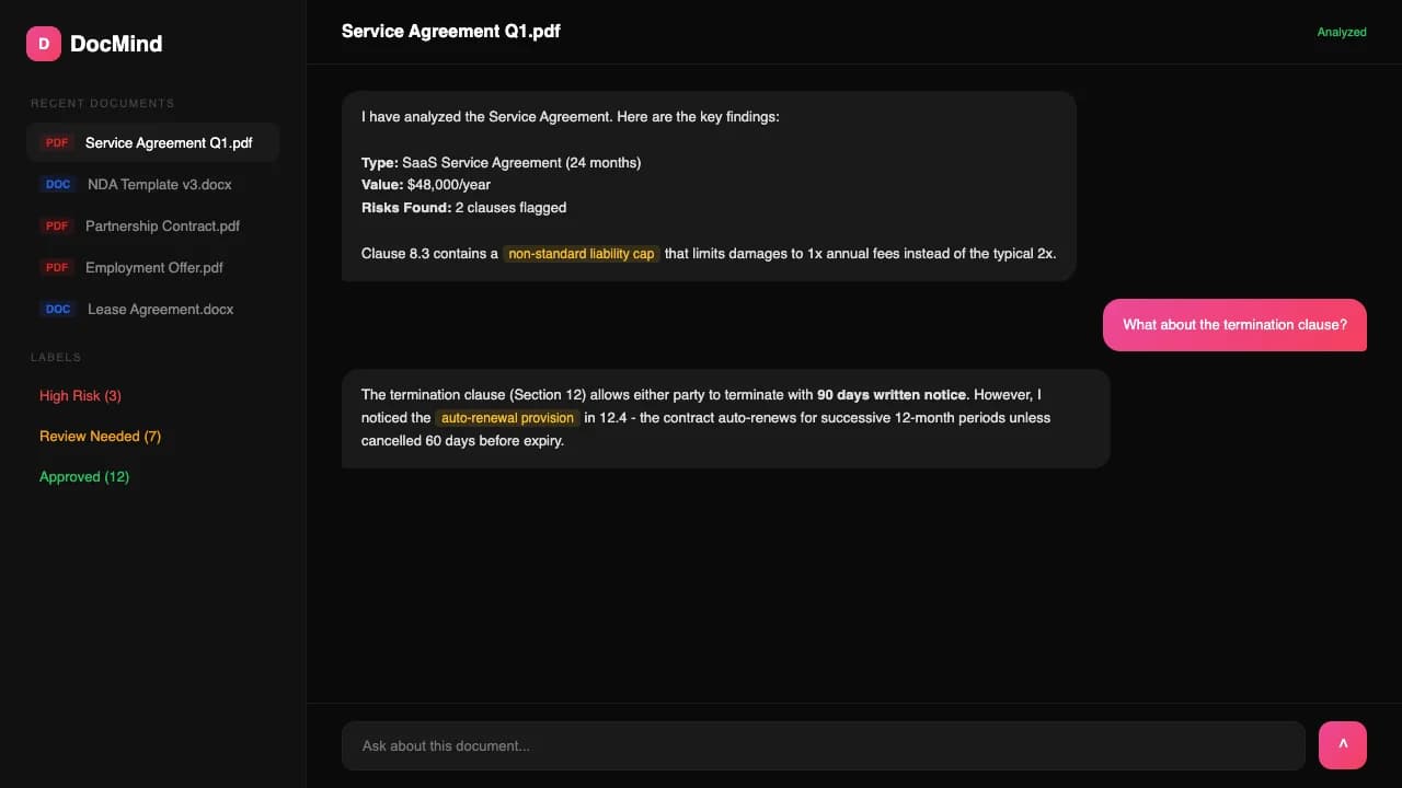 DocMind — AI Document Assistant